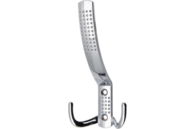 Крючок 3-х рожковый с перфорацией хром, 40шт/уп (002-000687)